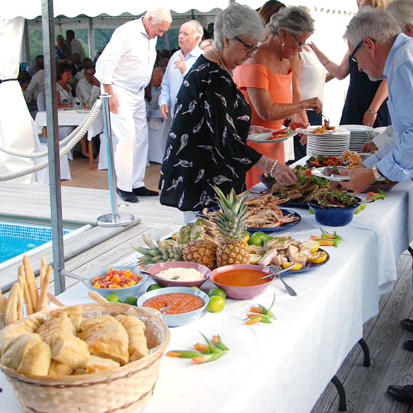 Catering, Buffé på fest i Stockholm